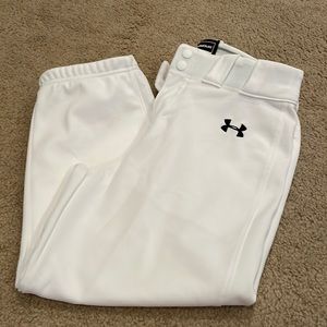 Under Armour white softball pants